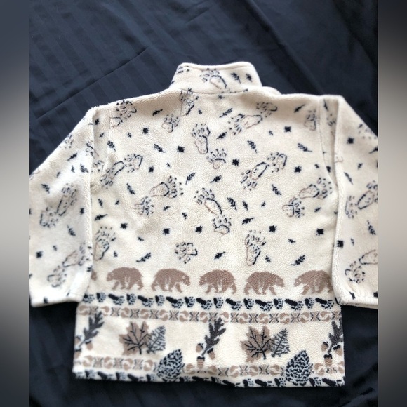 Vtg Brown Bear Print Jacket - Picture 5 of 10